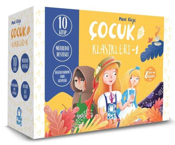 Mavi Kirpi Çocuk Klasikleri 1 Set (10 Kitap)
