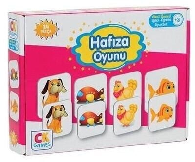 Eğitici Oyun Seti Hafıza Oyunu 34 Parça