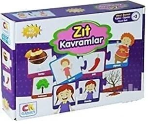 Eğitici Oyun Seti Zıt Kavramlar 40 Parça Puzzle