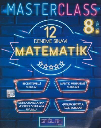 Sağlam Test 8. Sınıf  Lgs Matematik MasterClass 12 Deneme Sınavı