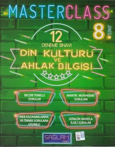 Sağlam Test 8. Sınıf  Lgs Din Kültürü MasterClass 12 Deneme Sınavı