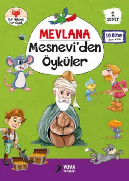 Yuva  1. Sınıf Mevlana Mesneviden Öyküler 10 Kitap