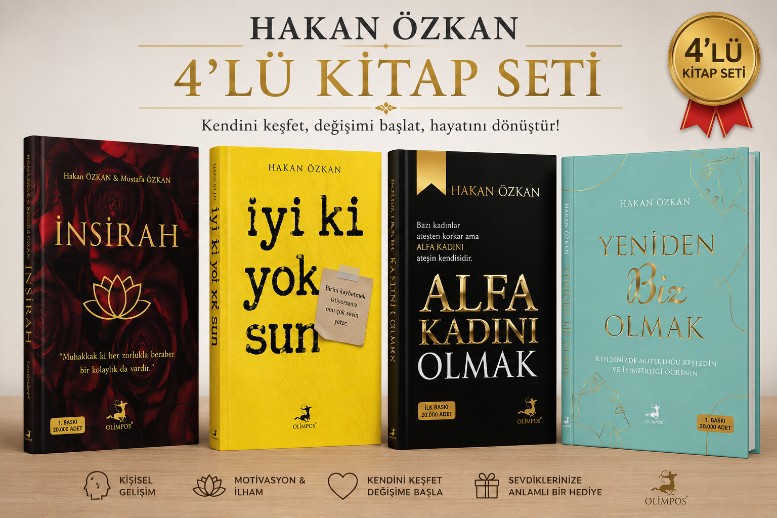 Hakan Özkan Kişisel Gelişim Seti 4 Kitap