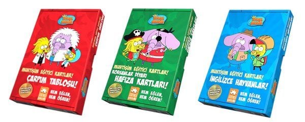 Kral Şakir Muhtişim Eğitici Kartlar Serisi 3 lü Varol Yaşaroğlu