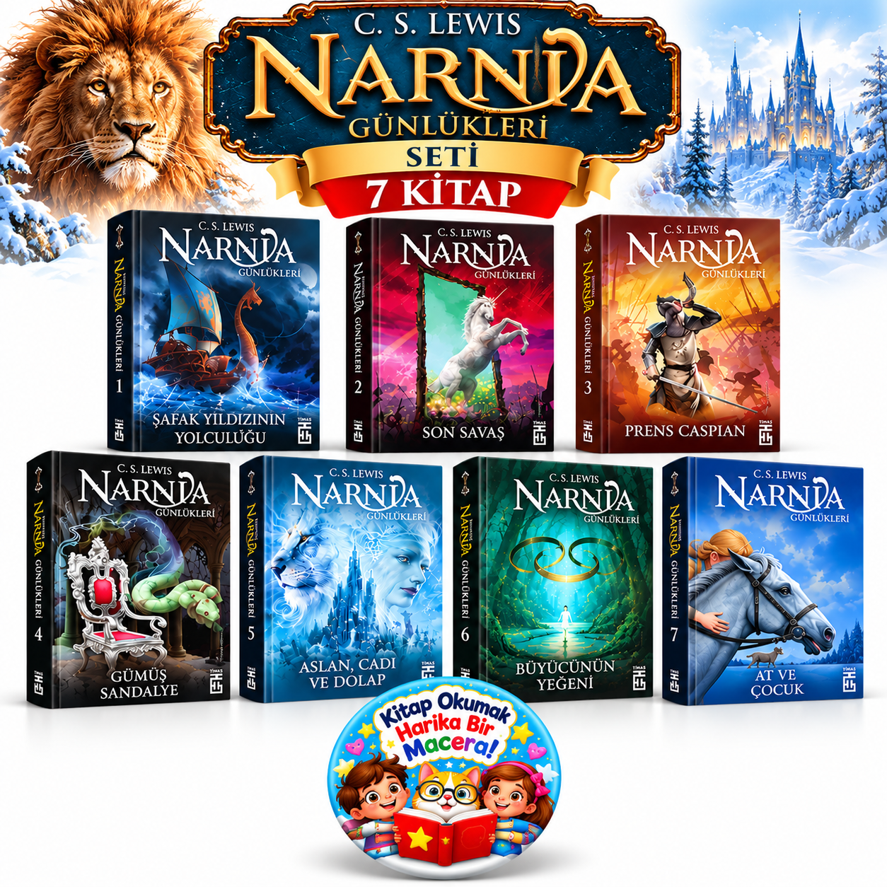 Narnia Günlükleri Seti Yeni Kapak 7 Kitap – C. S. Lewis