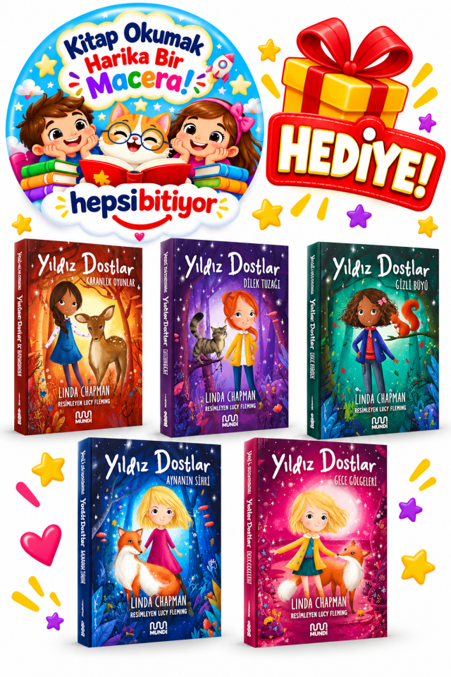 Rozet Hediye - Linda Chapman Yıldız Dostlar Serisi 5 Kitap