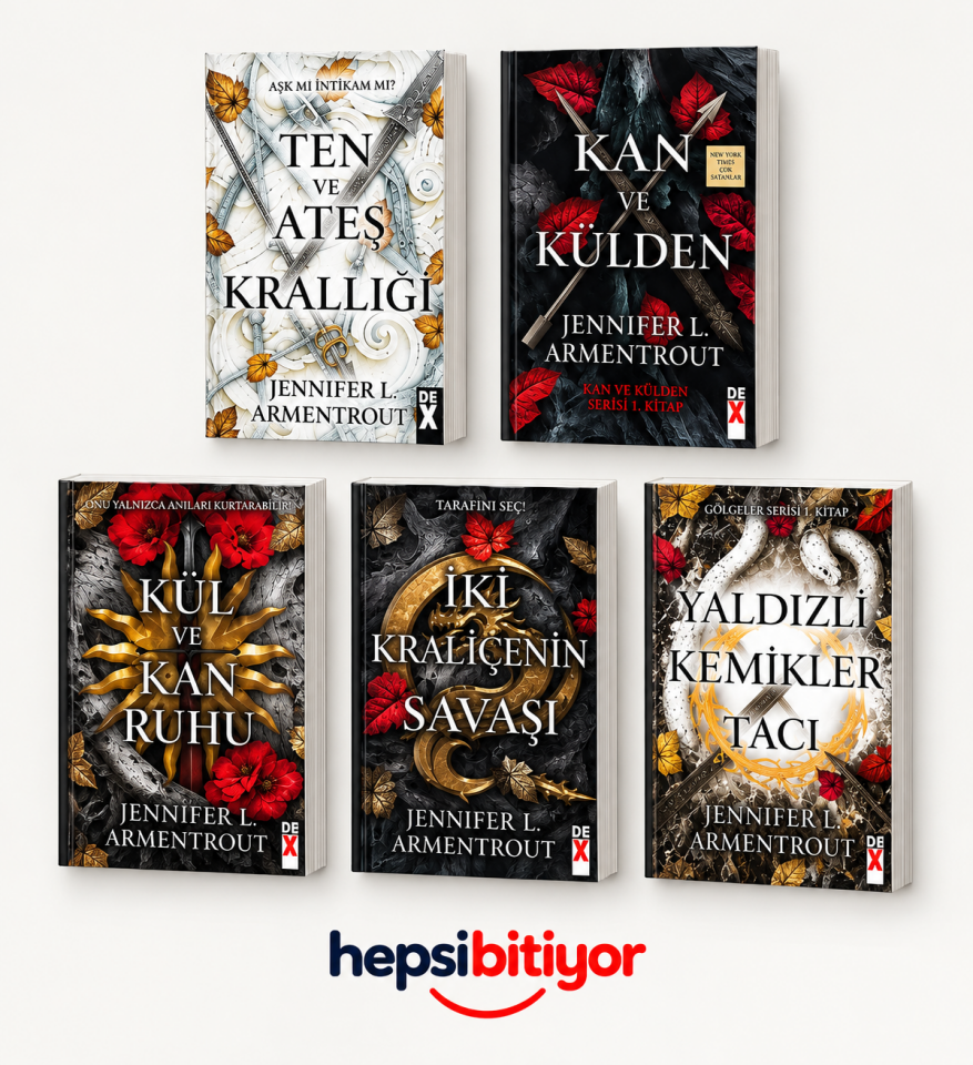 Jennifer L. Armentrout Kan ve Kül Serisi 5 Kitap Seti