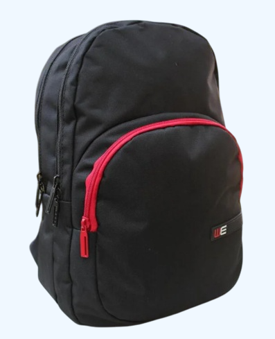Webag Unisex Siyah Spor Okul Çantası Sırt Çantası