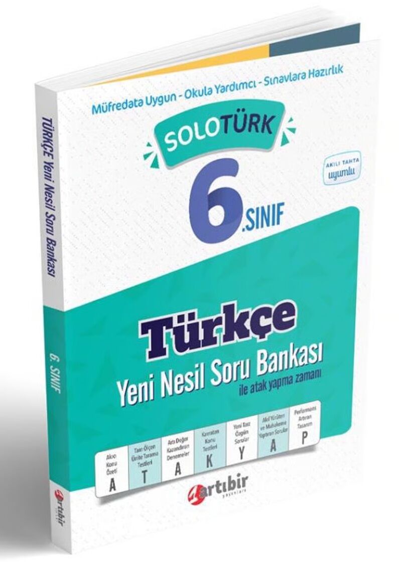 Artıbir 6. Sınıf Türkçe Solotürk Soru Bankası (Eski Baskı)