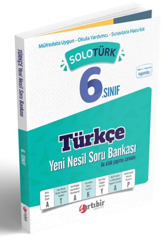 Artıbir 6. Sınıf Türkçe Solotürk Soru Bankası (Eski Baskı)