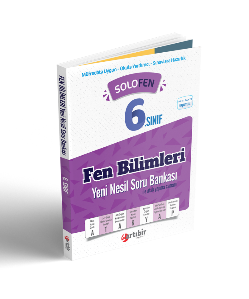 Artıbir 6. Sınıf Solofen Yeni Nesil Fen Bilimleri Soru Bankası (Eski Baskı)