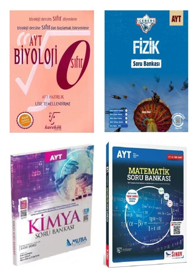 Karma Ayt Sayısal Soru Bankası Seti 4 Kitap