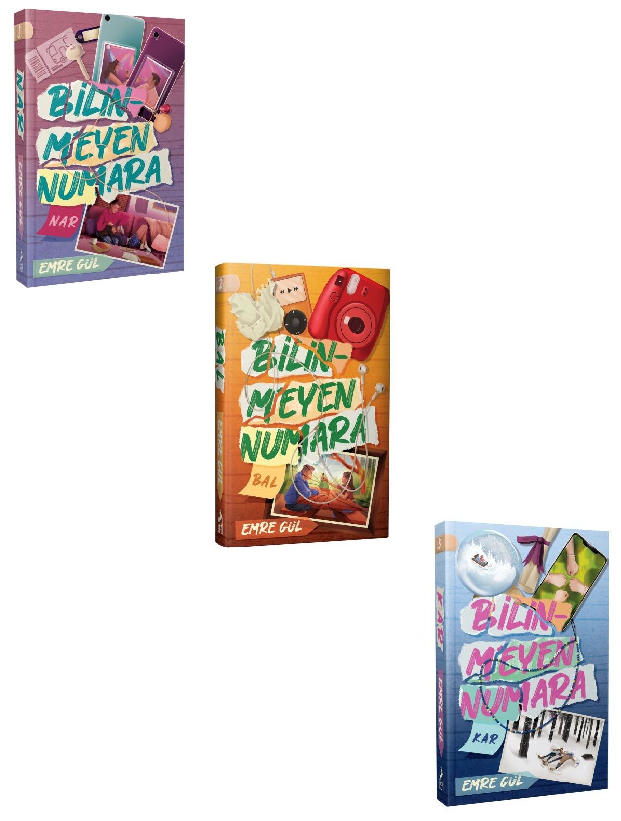 Emre Gül Bilinmeyen Numara Serisi 3 Kitap (Nar - Bal - Kar)
