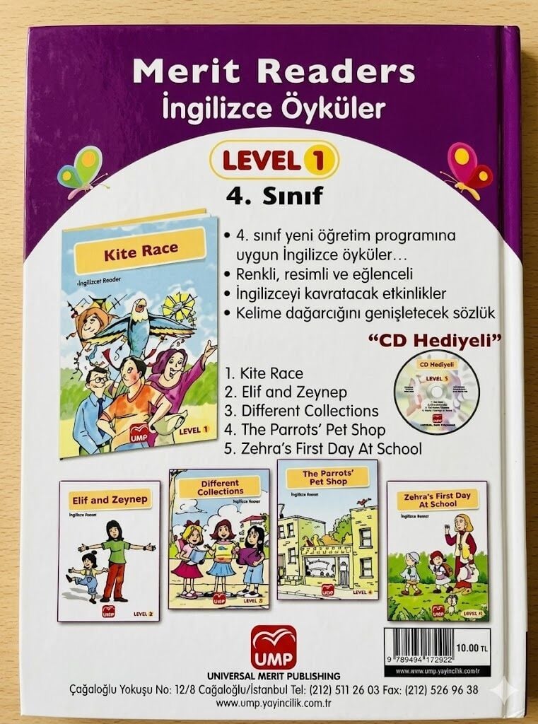 Ump Merit Readers İngilizce Öyküler 5 Kitap (Level1)