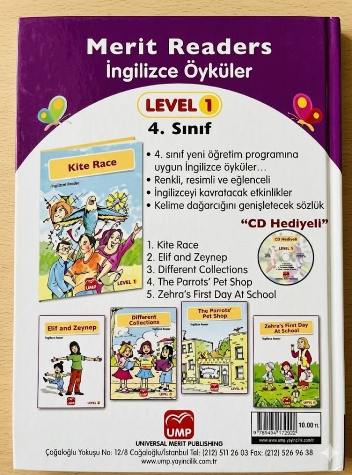 Ump Merit Readers İngilizce Öyküler 5 Kitap (Level1)
