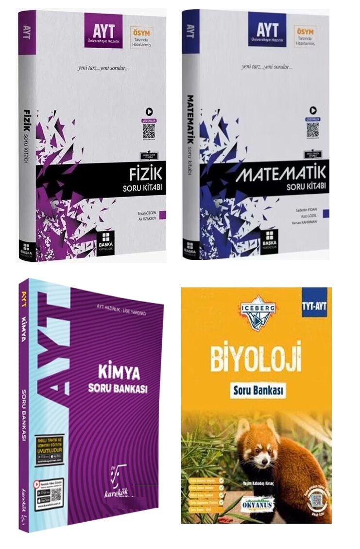 Ayt Sayısal Soru Bankası Seti 4 Kitap (Başka - Karekök - Okyanus - Başka)